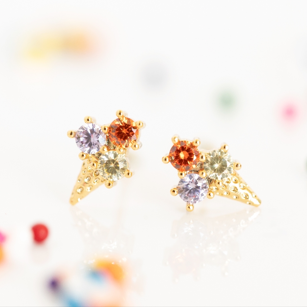 Dainty Icecream Studs (S925) - Only 5 left!
